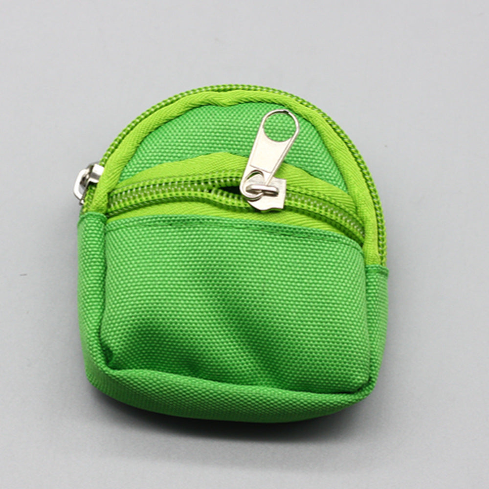 Doll Dress Up Backpack Small Ragdoll School Bag Two-layer Canvas School Bag
